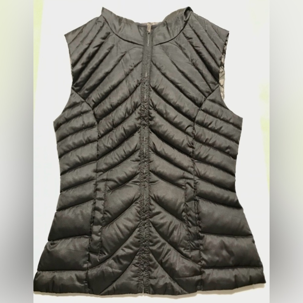 Black Quilted Sleeveless Vest